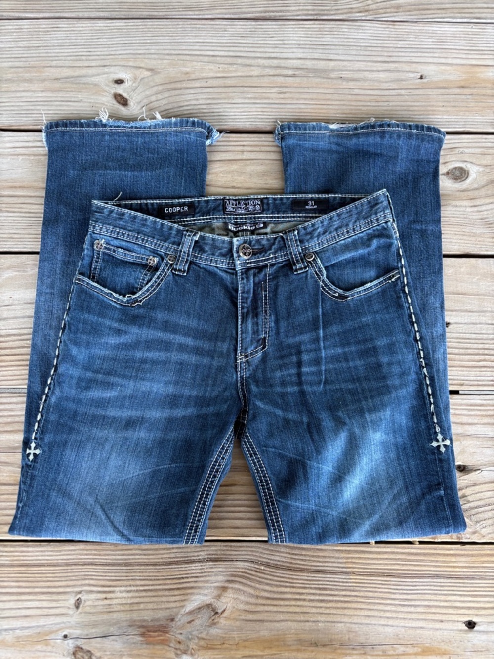 Affliction Men’s Cooper Relaxed Straight Jeans 31X30